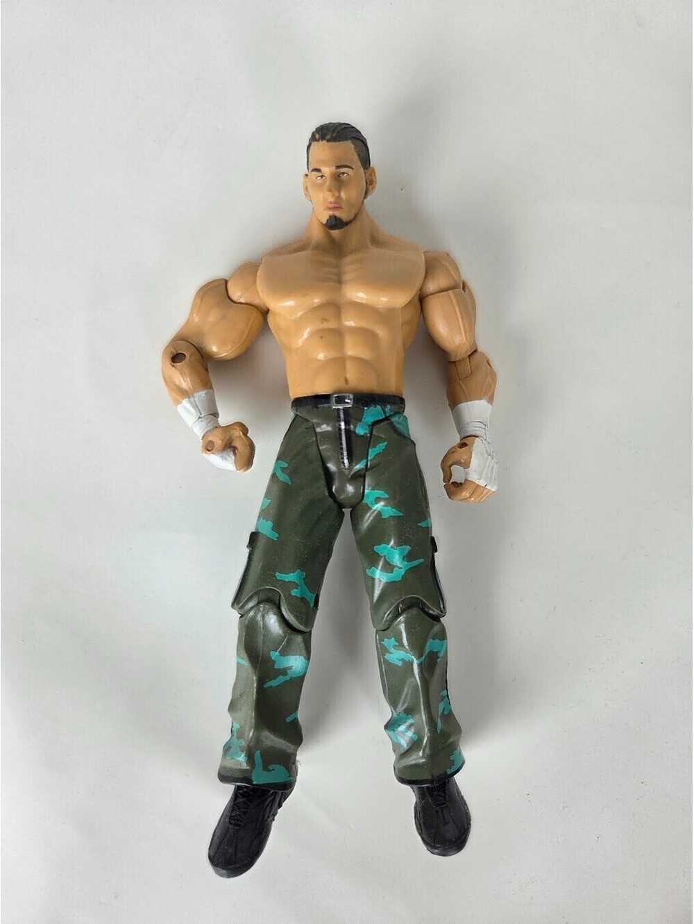 WWE Carlito Caribbean Cool Action Figure Camo Pants Jakks Pacific Wrestling Toy